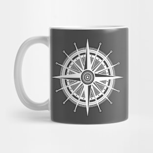 High Seas Series: Nautical Star (White Graphic) Mug